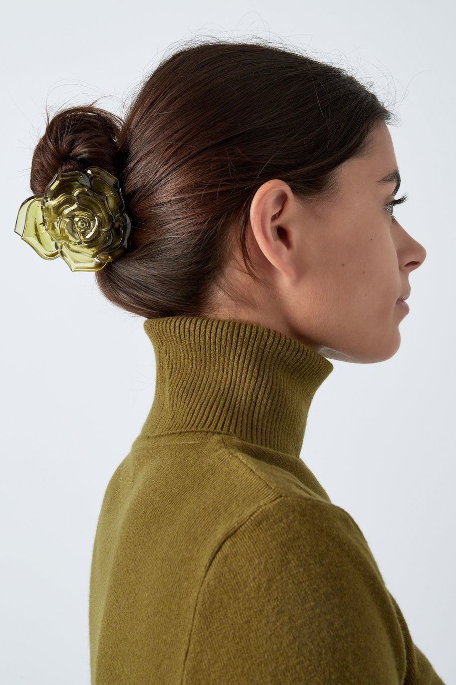 Rose hair clip - yellow Picture2